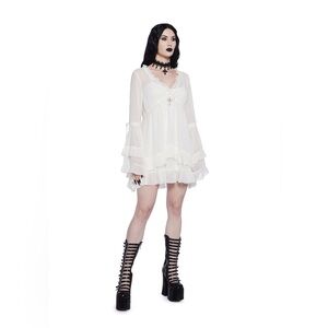 Dolls Kill Widow mini chiffon dress size small